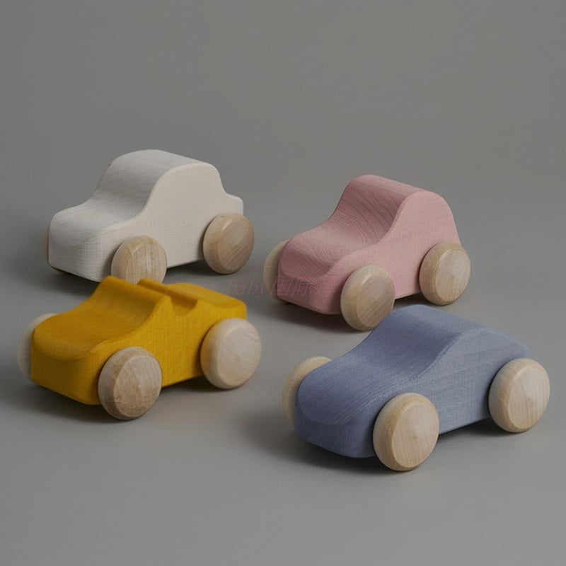 Wooden Rainbow Car