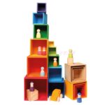 Wooden Rainbow Stacking Box