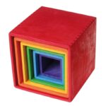 Wooden Rainbow Stacking Box